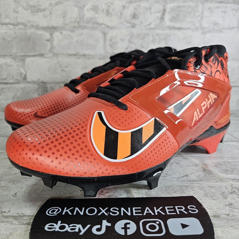 Nike Alpha Menace 4 Pro Picante Red Black Football FQ3984 600 Men's Size 13